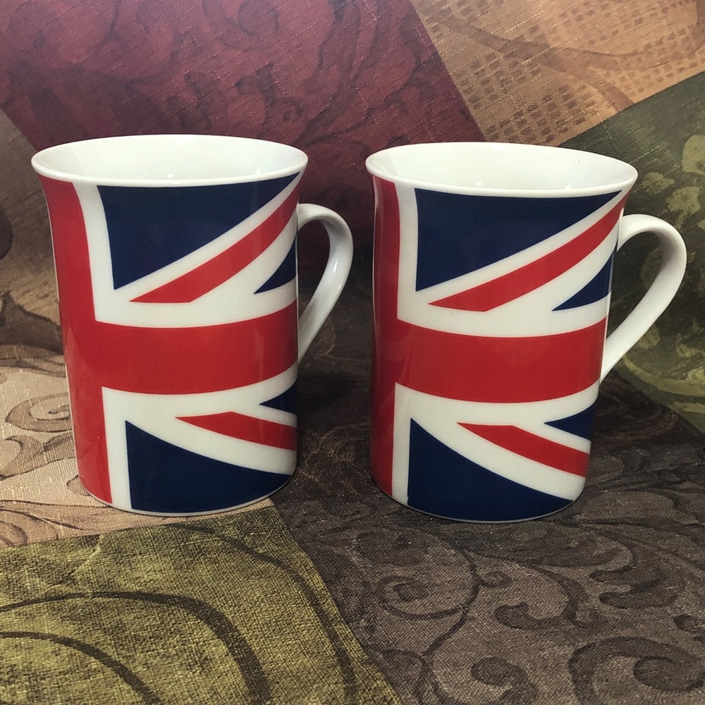 🇬🇧EUC🇬🇧Union Jack Mug Set - Red, Blue, and White